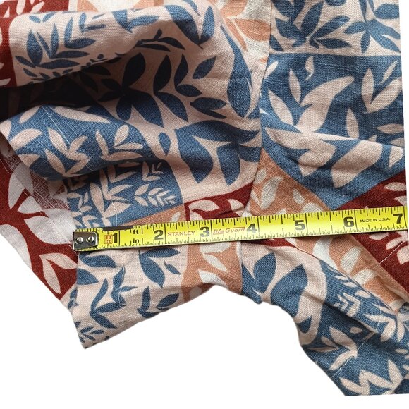 Sigrid Olsen Linen Shorts Size XL Patchwork New NWT - Picture 8 of 11